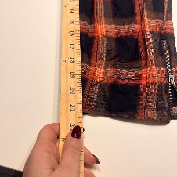 Cartonnier by Anthropologie Tartan Plaid Ankle Pants Black Motif Size 6P - Picture 7 of 8